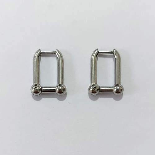 BRINCO EM AÇO INOXIDÁVEL- BRINCO ARGOLA COM TRAVA QUADRADA 12MM ACBR000551