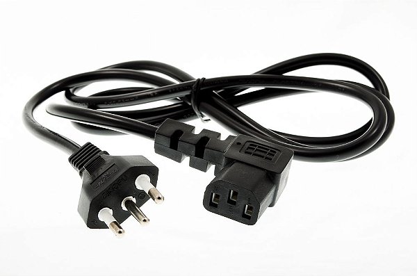 Cabo de Força Tripolar com 3m e plug 90º