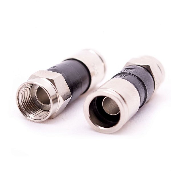 Conector Coaxial F RG-6 de Compressão