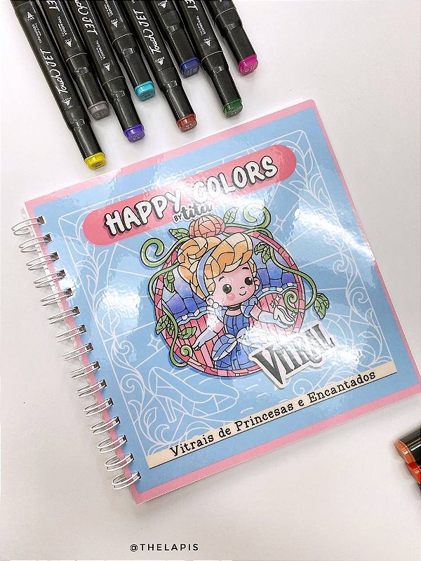 HAPPY COLORS PRINCESAS VITRAL