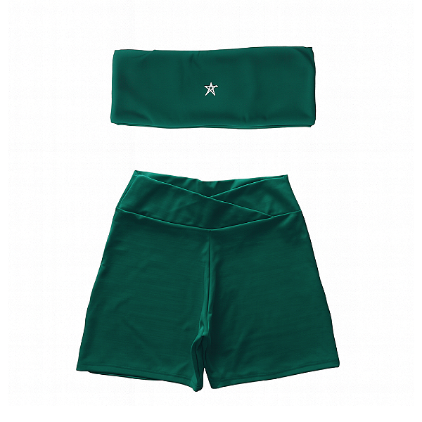 Conjunto Top Urano + Shorts Cintura V