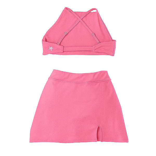 Conjunto Top Plutão +  Shorts Saia