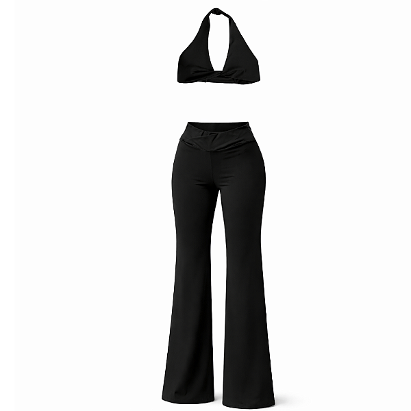 Kit Calça Wide leg Poliamida Light + Top Aquarius