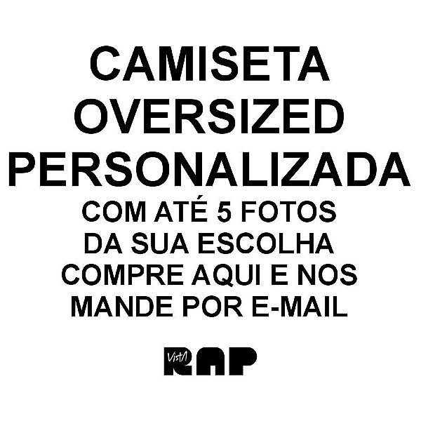Camiseta oversized personalizada sales