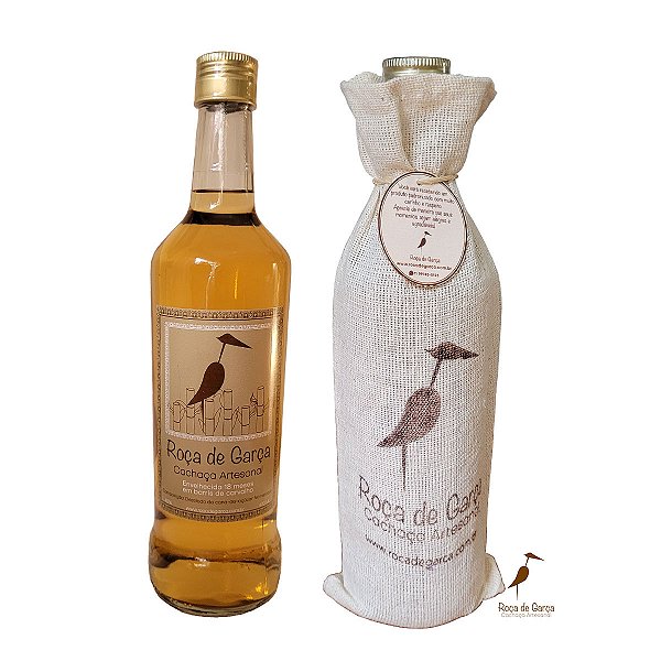 Cachaça Roça de Garça Ouro Carvalho 670ml - Exclusiva (não acompanha copo/taça)