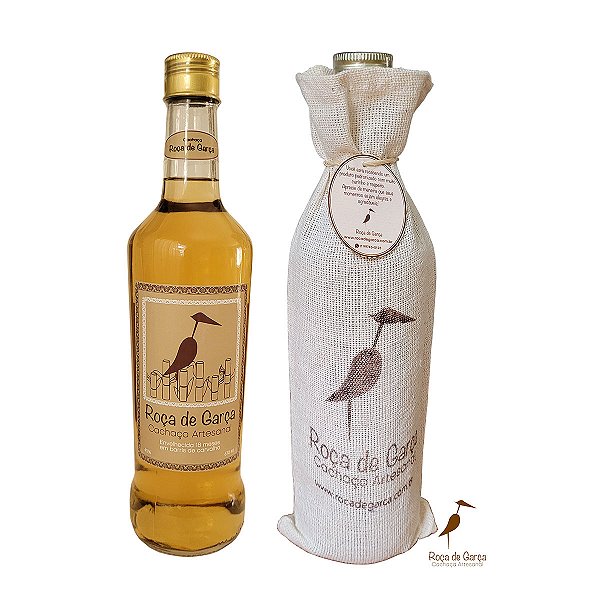 Cachaça Roça de Garça Ouro Carvalho 670ml - Exclusiva (não acompanha copo/taça)