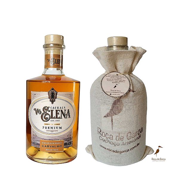 Cachaça de Alambique Premium Carvalho Americano e Francês Vó Elena 750ml