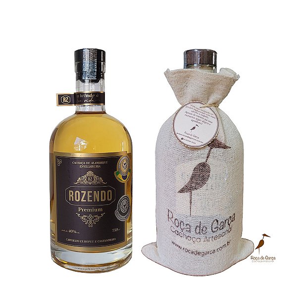 Cachaça Alambique Rozendo Premium Carvalho Europeu e Castanheira 750ml - Cachaça Premiada. (MG 000453-700054)