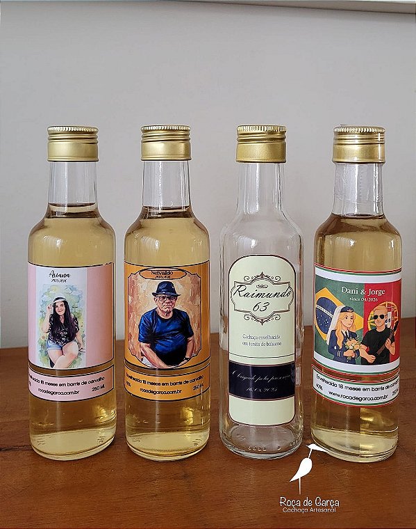 Rótulo Personalizado - Cachaça Roça de Garça 18 meses