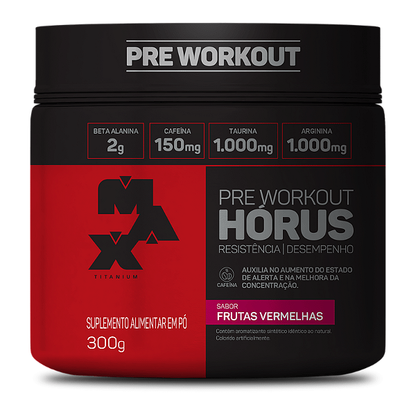 Pré-treino Horus 300g- Max Titanium
