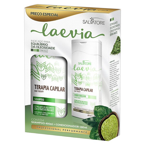 KIT LAEVIA TERAPIA CAPILAR SHAMPOO 400ML + CONDICIONADOR 180ML