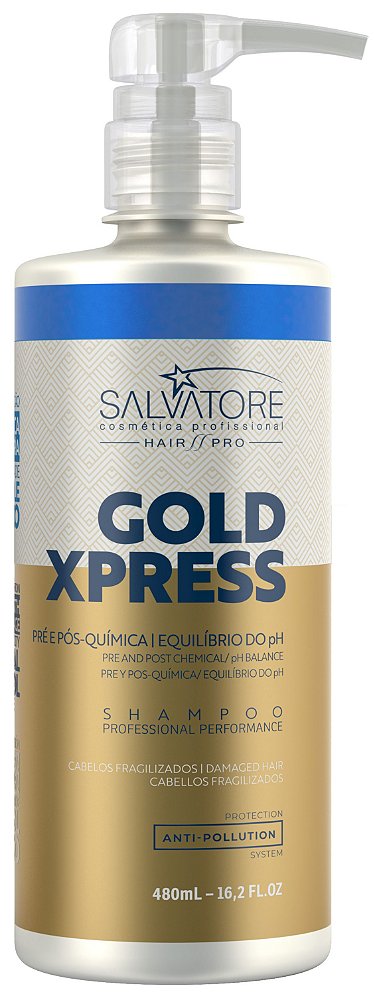 SHAMPOO GOLD EXPRESS 480ML HAIR PRO