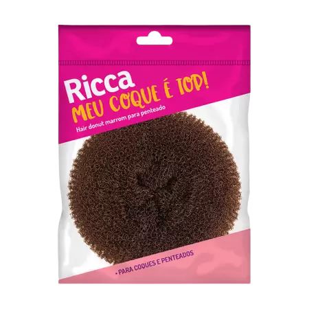HAIR DONUT MARROM PARA PENTEADO RICCA
