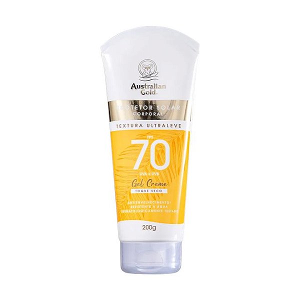 PROTETOR SOLAR CORPORAL GEL CREME FPS 70 200GR