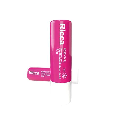 PROTETOR LABIAL COM MANTEIGA DE CACAU + KARITE FPS 15 RICCA