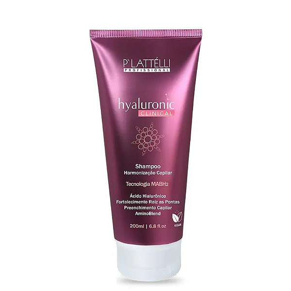 SHAMPOO HYALURONIC CLINICAL 200 ML - PLATTELLI PROFISSIONAL
