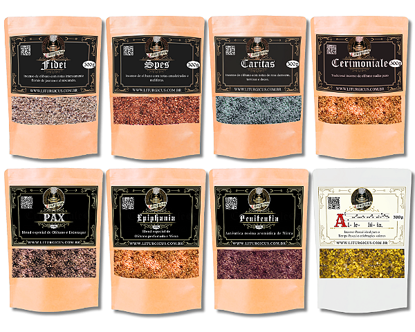 Kit Promocional todos os Incensos Liturgicus em 500g