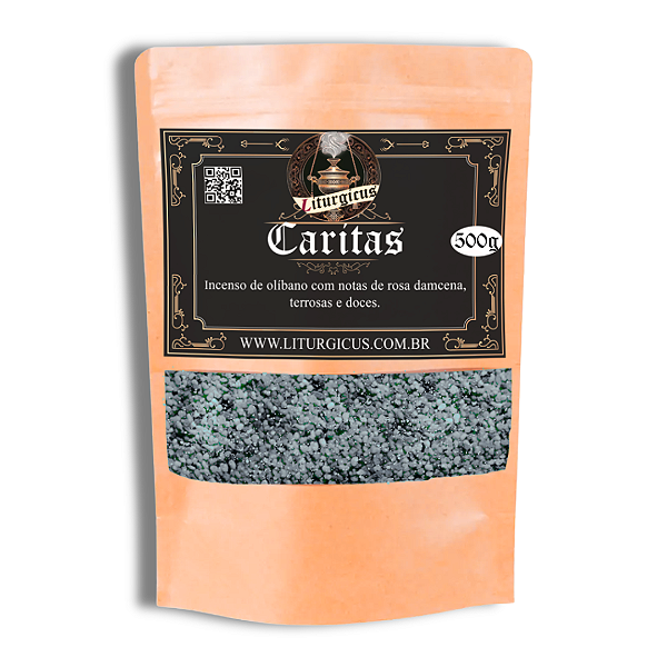 Incenso Liturgicus Cáritas - Embalagem econômica 500g - Rosas Damascenas