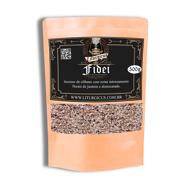 Incenso Liturgicus Fidei - Embalagem econômica 500g - perfumado com jasmim