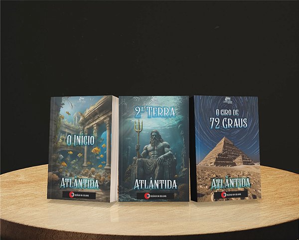 Conjunto com os 3 Livros (O Início - Atlântida / O Giro de 72 Graus - Atlântida / 2ª Terra - Atlântida   )  (Pré Venda) ( Prazo e envio 90 dias)