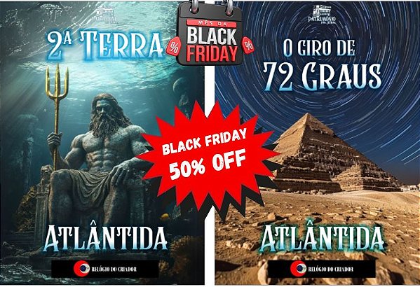 Conjunto com os 2 Livros (2ª Terra - Atlântida  / O Giro de 72 Graus - Atlântida )  (Pré Venda) ( Prazo e envio 90 dias)
