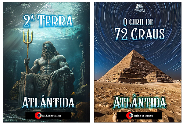 Conjunto com os 2 Livros (2ª Terra - Atlântida  / O Giro de 72 Graus - Atlântida )  (Pré Venda) ( Prazo e envio 90 dias)