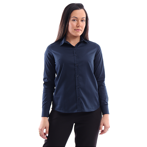 Camisa Empresarial Manga Longa Feminina