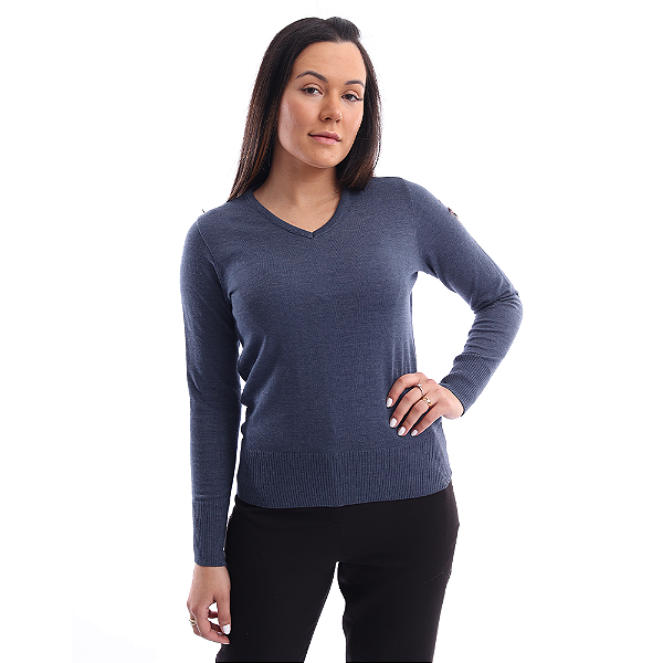 Malha Suéter Empresarial Feminina