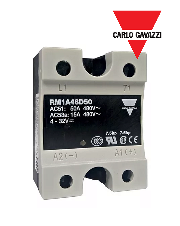 Relé de estado sólido 50A 480V - RM1A48D50