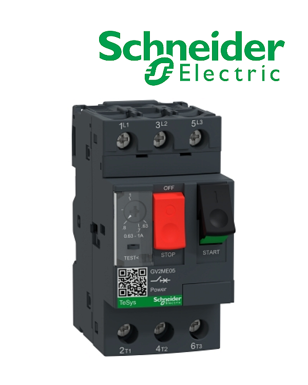 Disjuntor motor tripolar - GV2ME05