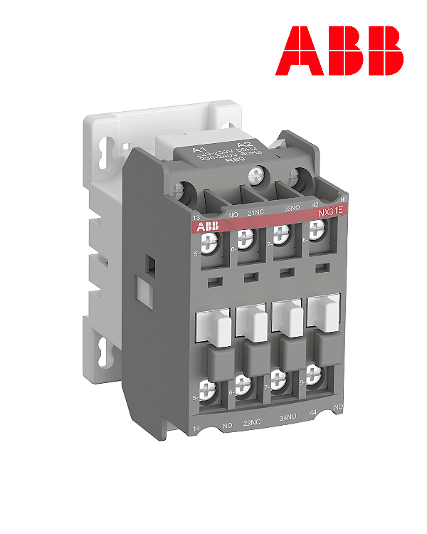 CONTATOR AUXILIAR 3NA 1NF 220VAC - NX31E-75 - ABB