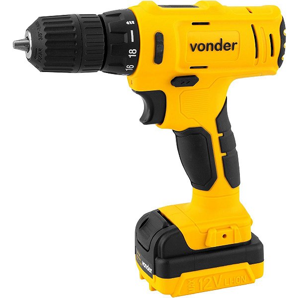 Parafusadeira Furadeira 12 V Bateria PFV 120 Vonder Bivolt