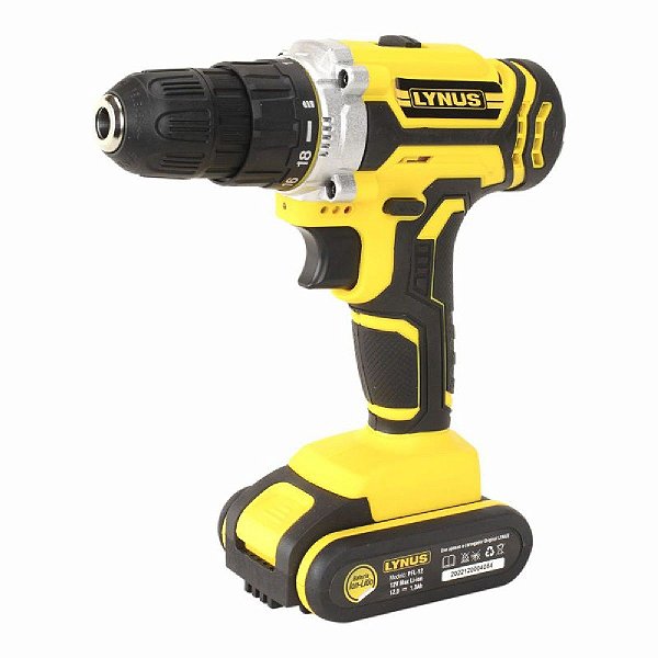 Parafusadeira Furadeira 12V Bateria Lynus PFL-12
