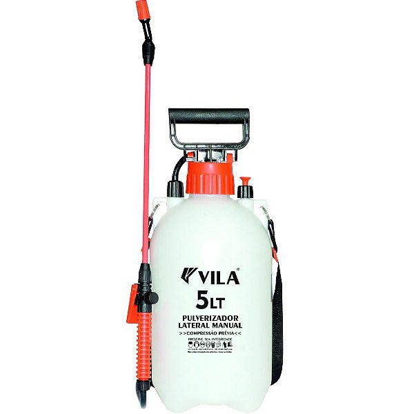 Pulverizador lateral 5 litros compressão prévia manual Vila