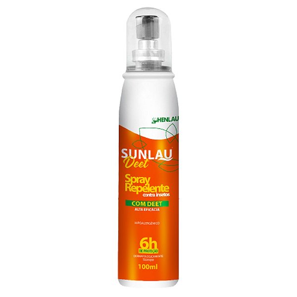 Kit Repelente 6 Unidades Spray Anti-Inseto Sunlau Deet 100ml