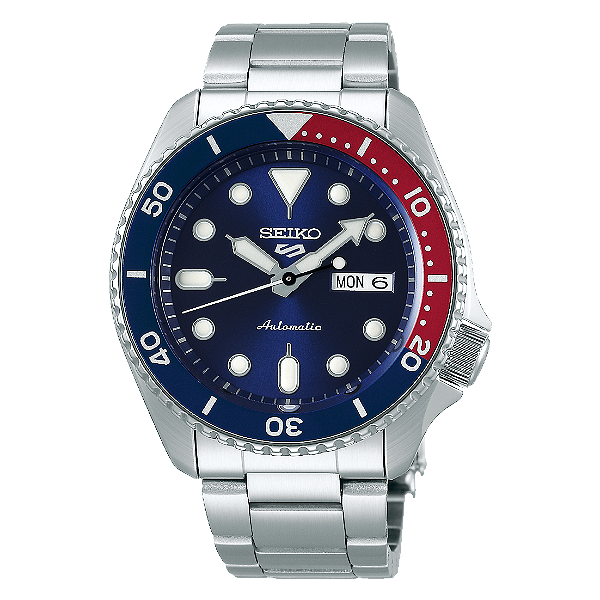 Relógio Seiko 5 Sports Automático SRPD53B1 Azul e Vermelho