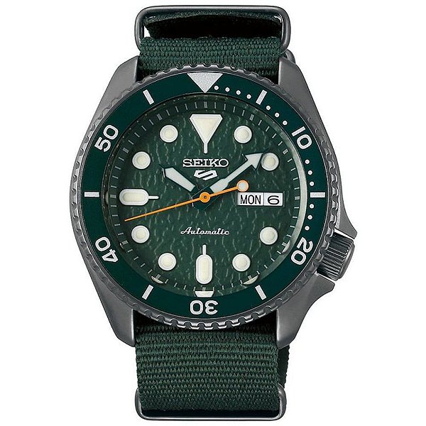 Relógio New SEIKO 5 Masculino Automático Sports SRPD77B1 E1EX