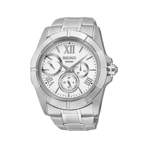 Relógio Seiko Lord Cronógrafo Prata | 5Y66AB/1