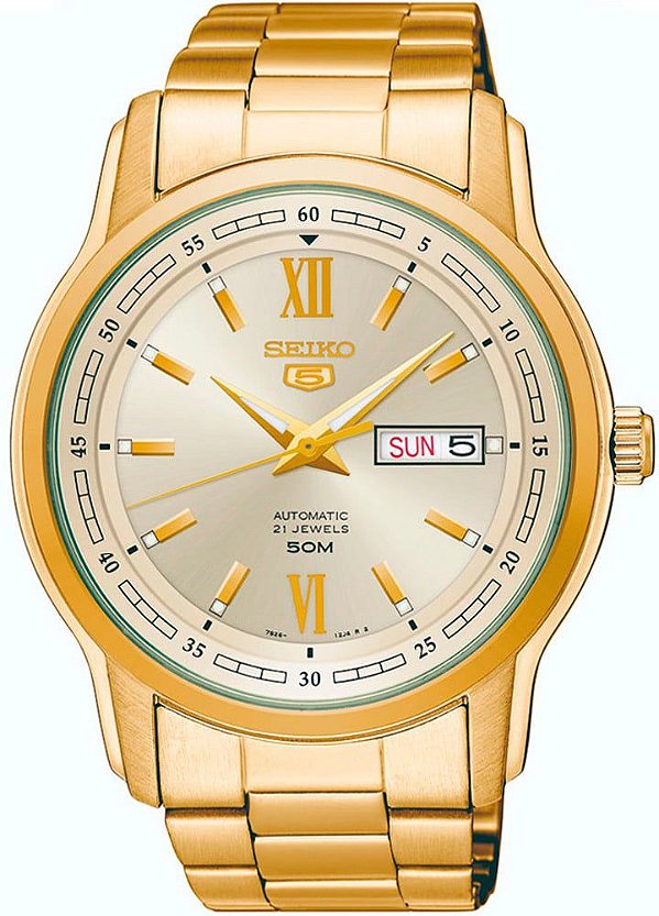Relógio Seiko Dourado | Automático | SNKP20B1 C3KX