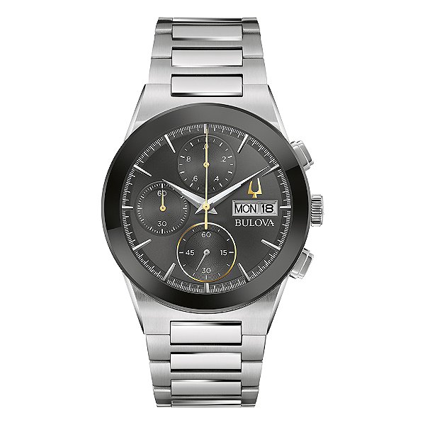 Relógio Bulova Modern Cronógrafo Quartz Preto 96C149