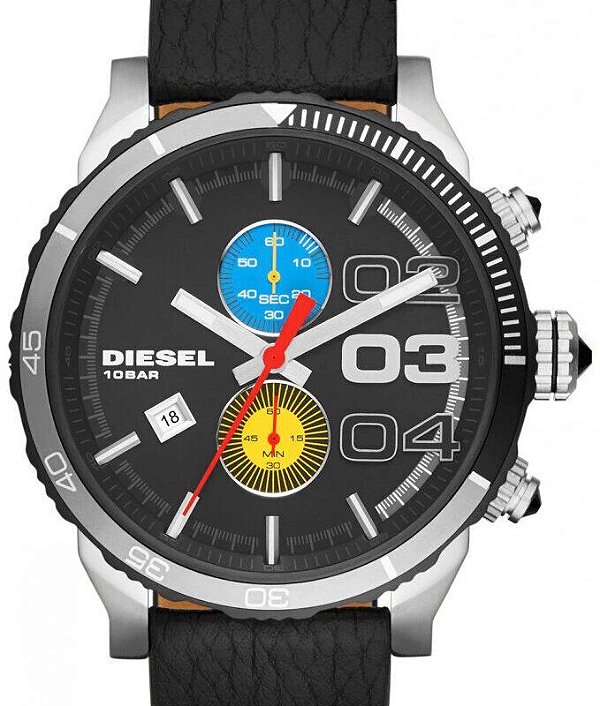 Relógio DIESEL | Pulseira Couro | Preto | DZ4331