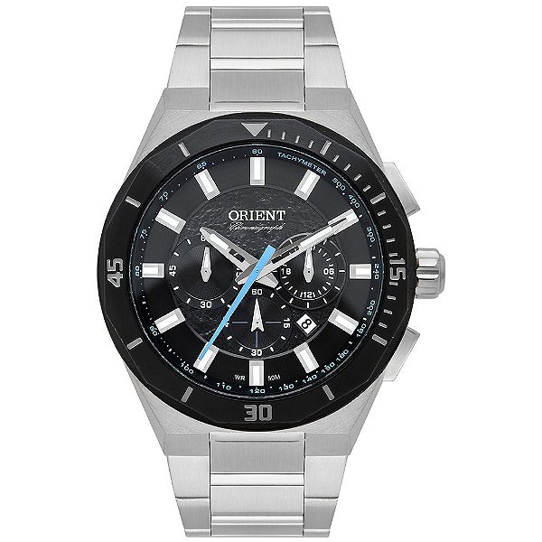 Relógio Orient Masculino Cronógrafo MBSSC253 PRATA