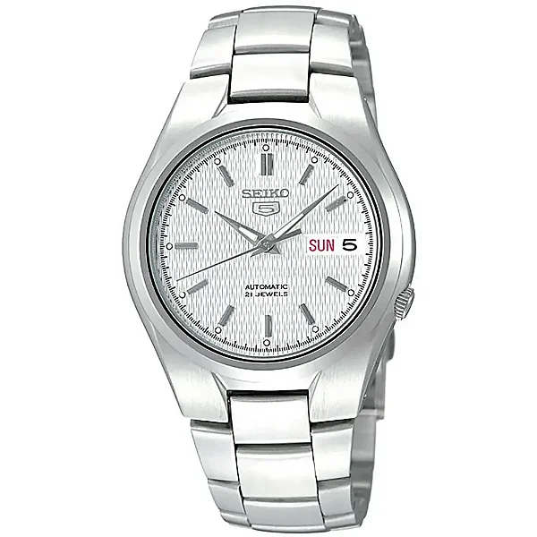 Relógio Seiko 5 Clássico Automático Branco SNK601B1
