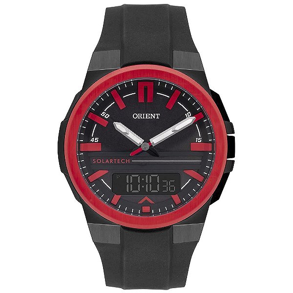 Relógio Orient | Preto | SolarTech | Analógico e Digital | MTSPA004 P1PX
