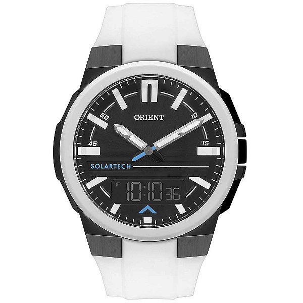 Relógio Orient | Branco | SolarTech | Analógico e Digital | MTSPA003 P1PX