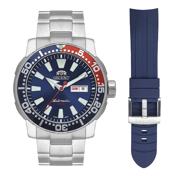 Relógio Orient Poseidon F49SS034 D1SX Automático Pepsi Diver