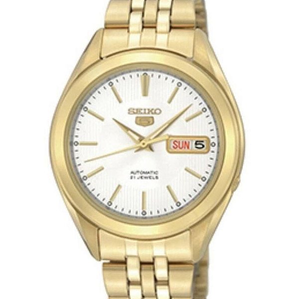 Relógio Seiko 5 Dourado Automático SNKL26B1 B1KX