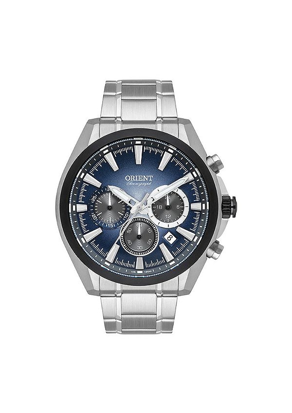 Relógio Orient Masculino Prata Mecanismo Cronografo MBSSC240 D1SX