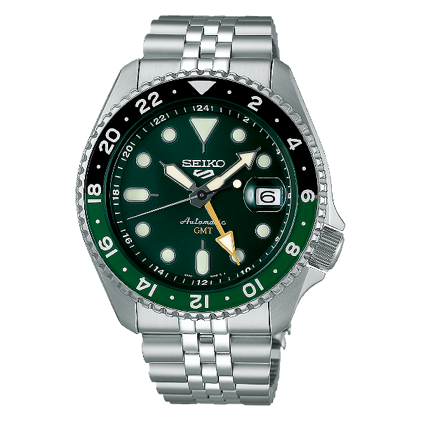 Relógio Seiko 5 Sports GMT Automático SSK035B1 Verde