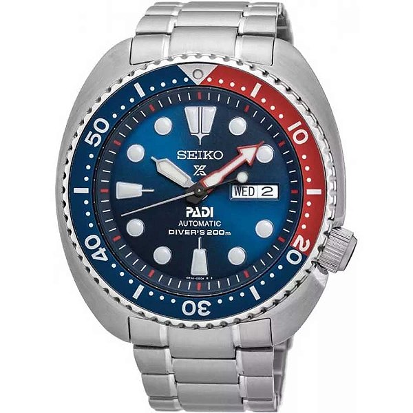 Relógio SEIKO Prospex Automático Turtle SRPE99B1 PADI Edição Especial